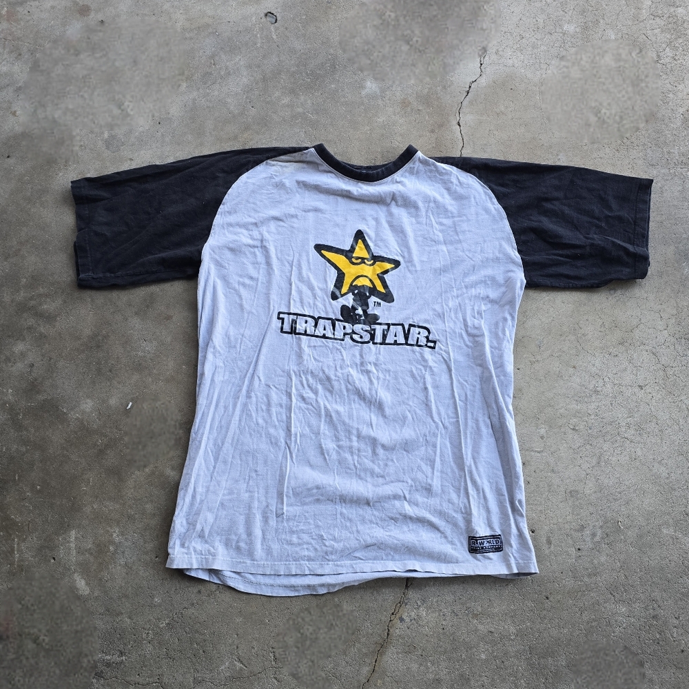 Vintage TRAPSTAR Y2k Graphic Raglan Baseball Hip Hop Skate Shirt 4x